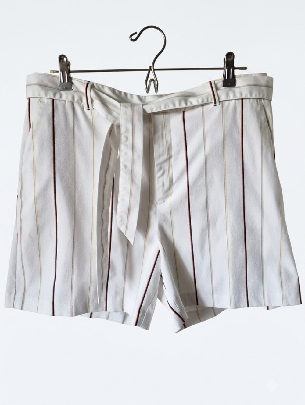 Banana Republic Rainbow Striped Belted Shorts - Women's Size 14